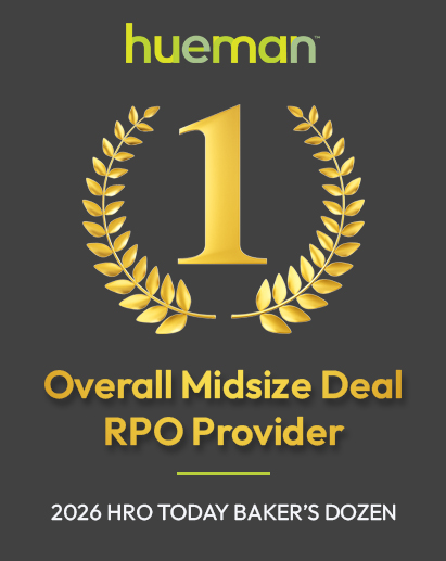 Hueman named #1 Overall Midsize Deal RPO Provider in the 2026 HRO Today Baker's Dozen